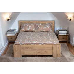 Комплект постельного белья Luxe Cotton Lu-xe-000283, простыня 160x200 см, наволочка 50х70 см, односпальный, хлопок, разноцветный