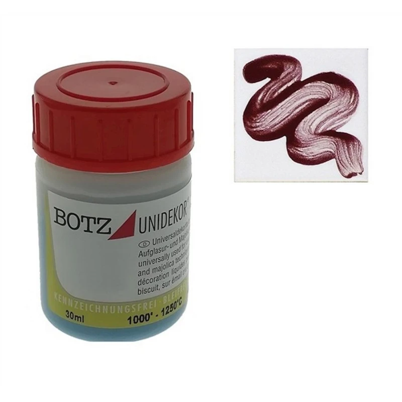 Краска для керамики Botz Unidekor 4010, коричневый, 30 мл Краска для керамики Botz Unidekor 4010, коричневый, 30 мл