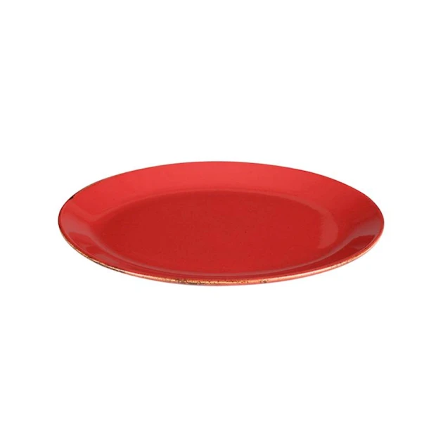 Boşqab Porland Seasons, farfor, qırmızı, 24 sm