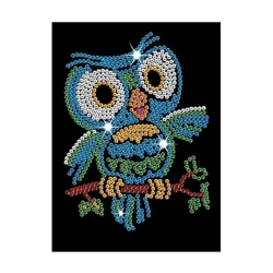 Картина из пайеток Redka Kumtoys Pul Sanatı Сова, 6+ лет Картина из пайеток Redka Kumtoys Pul Sanatı Сова, 6+ лет