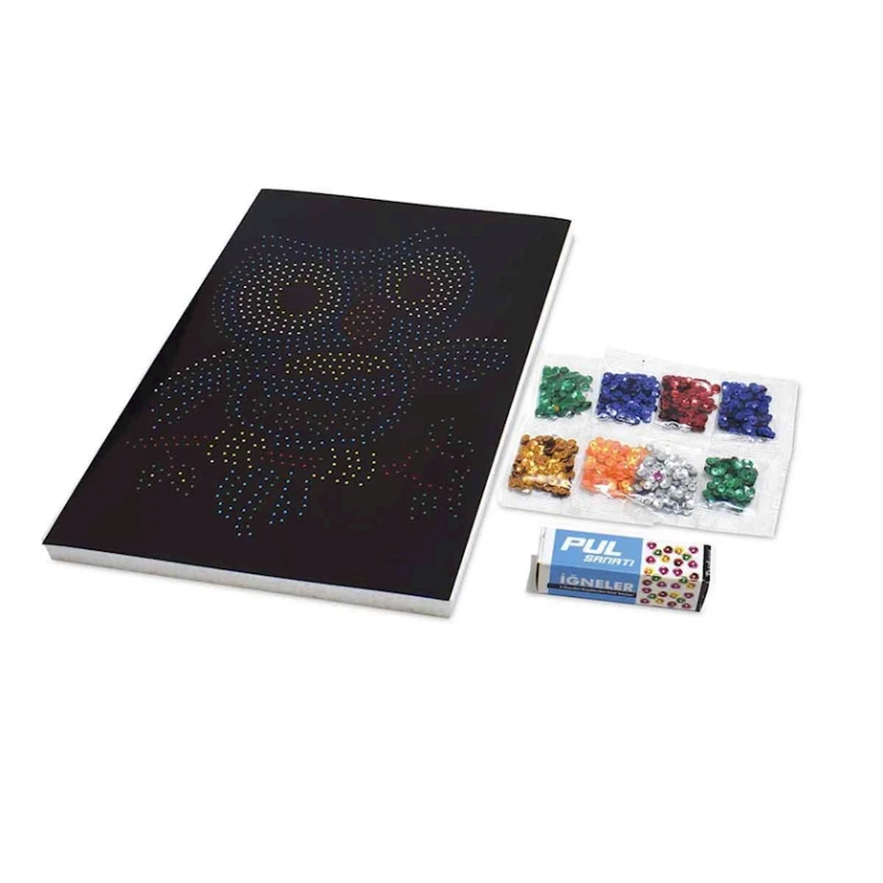 Картина из пайеток Redka Kumtoys Pul Sanatı Сова, 6+ лет Картина из пайеток Redka Kumtoys Pul Sanatı Сова, 6+ лет