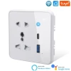 Умная розетка Tuya Smart Life WiFi USB + Type C White Умная розетка Tuya Smart Life WiFi USB + Type C White