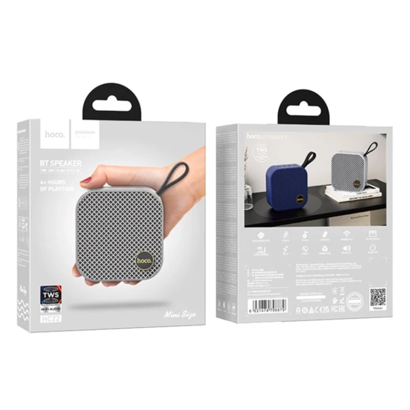 Портативная колонка Hoco HC22 Grey