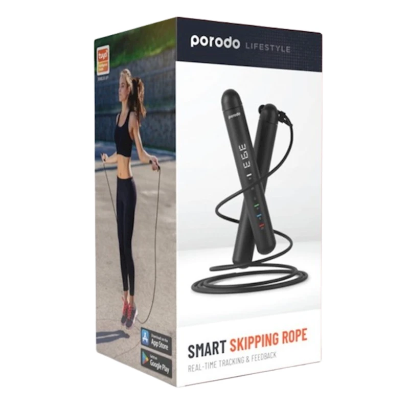 Atlanma ipi Porodo Lifestyle Smart Voice (PD-SMVJP-BK), 3m, qara