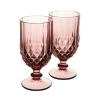 Набор бокалов для вина Gipfel Ruby 51180, 2 шт, 300 мл, стекло, розовый Набор бокалов для вина Gipfel Ruby 51180, 2 шт, 300 мл, стекло, розовый