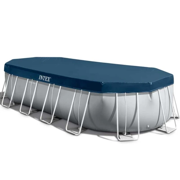 Каркасный бассейн İntex Rectangular Frame H26798, серый, 610x305x122 см, 18202 л Каркасный бассейн İntex Rectangular Frame H26798, серый, 610x305x122 см, 18202 л