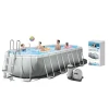 Каркасный бассейн İntex Rectangular Frame H26798, серый, 610x305x122 см, 18202 л Каркасный бассейн İntex Rectangular Frame H26798, серый, 610x305x122 см, 18202 л