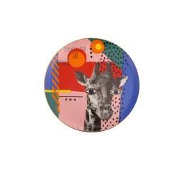 Тарелка Porland Wild Life Giraffe фарфор, разноцветная, 28 см