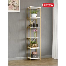 Stellaj Marina 3563_LetSpringStelGWh, LDSP-Loft, 175.6x32.1x37.4 sm, ağ