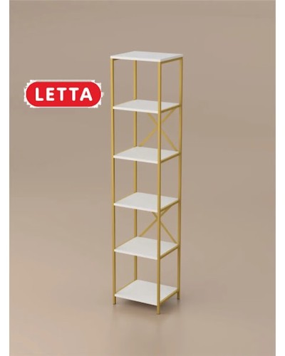 Stellaj Marina 3563_LetSpringStelGWh, LDSP-Loft, 175.6x32.1x37.4 sm, ağ