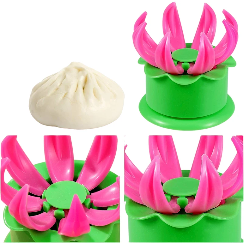 Форма для пельменей Cabilock, пластик, зеленая, 7.7 х 7.5 х 8.5 см