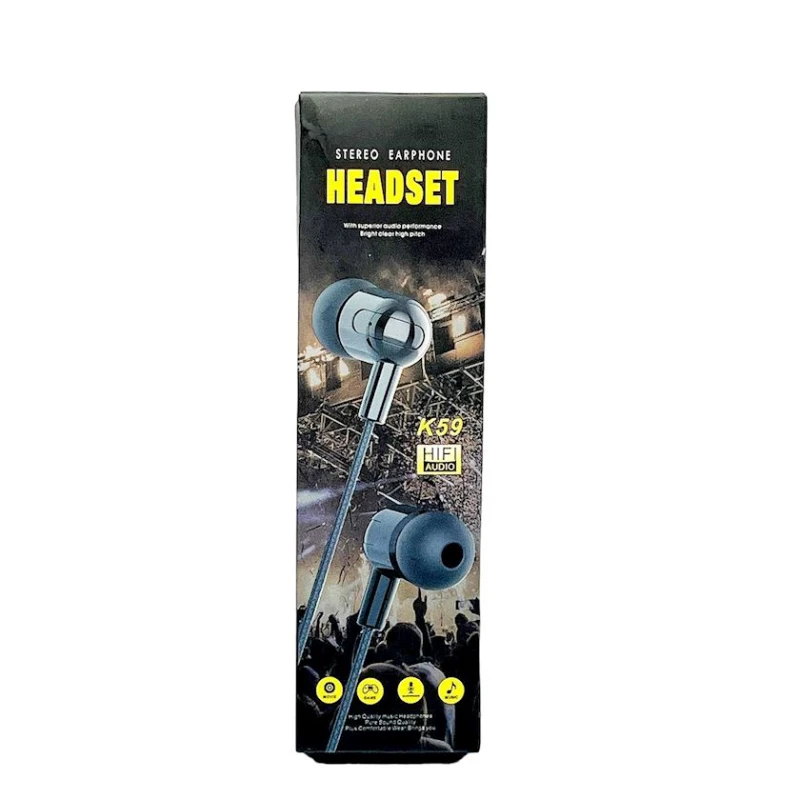 Simli qulaqlıq K59 Black