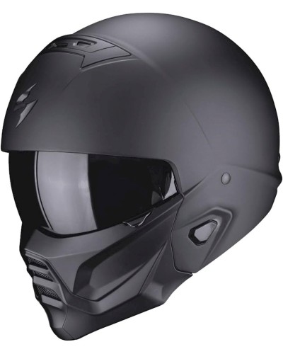 Motosiklet dəbilqəsi Scorpion EXO-Combat II Solid Matt Black, ölçü S, qara