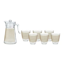 Набор Luminarc Neo Galaxy Gold, 7 предметов, прозрачный/золотистый