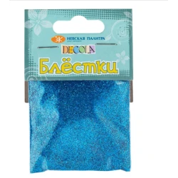 Блестки декоративные Невская палитра, 0.3 мм, 20 г, светло-голубой