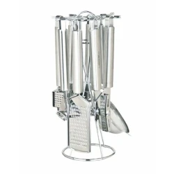 Набор кухонных принадлежностей Arshia Unique, 7 предметов, нержавеющая сталь, серебристый