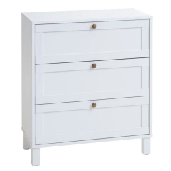 Комод JYSK Skals 81х41х88 см, 3 ящика, белый Комод JYSK Skals 81х41х88 см, 3 ящика, белый