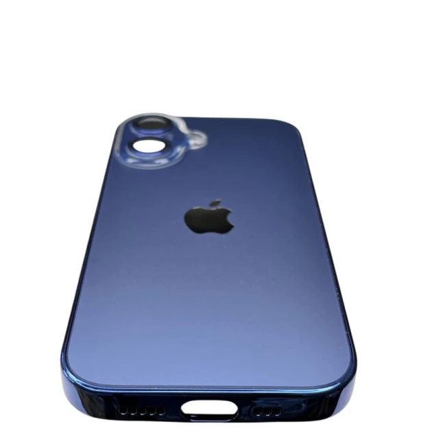 Apple Iphone 16 üçün çexol metallik mavi
