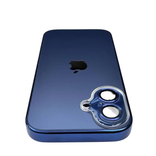 Apple Iphone 16 üçün çexol metallik mavi