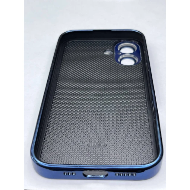 Apple Iphone 16 üçün çexol metallik mavi