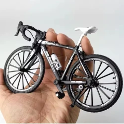 Kolleksiya oyuncaq velosipedi F35-ag-346, plastik/rezin, qara/ağ, 19x10 sm