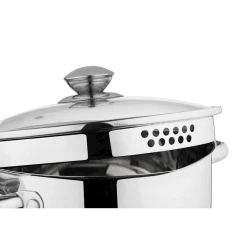 Кастрюля Ardesto Gemini Lecco AR2847CS, 4.7 л, серебристая, с крышкой/сливным носиком