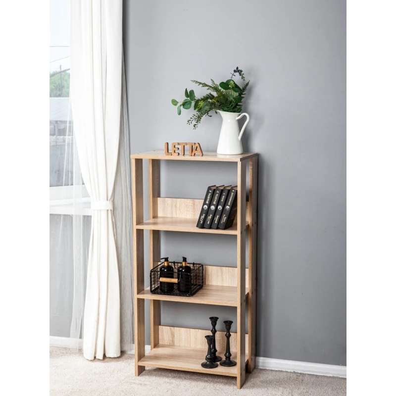 Stellaj Letta Ultra Lite, bej, LDSP, 115x45x22 sm Stellaj Letta Ultra Lite, bej, LDSP, 115x45x22 sm