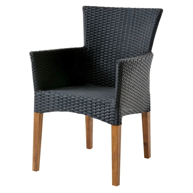 Стул садовый JYSK Sandved, полипропилен, черный, 58х81х53 см Стул садовый JYSK Sandved, полипропилен, черный, 58х81х53 см