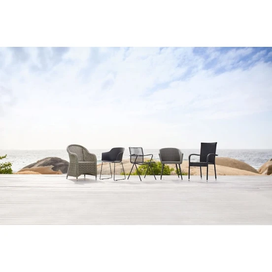 Стул садовый JYSK Sandved, полипропилен, черный, 58х81х53 см Стул садовый JYSK Sandved, полипропилен, черный, 58х81х53 см