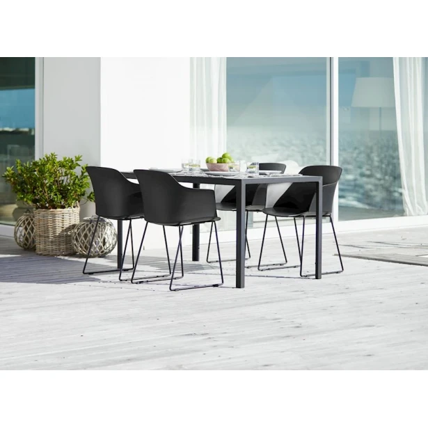 Стул садовый JYSK Sandved, полипропилен, черный, 58х81х53 см Стул садовый JYSK Sandved, полипропилен, черный, 58х81х53 см