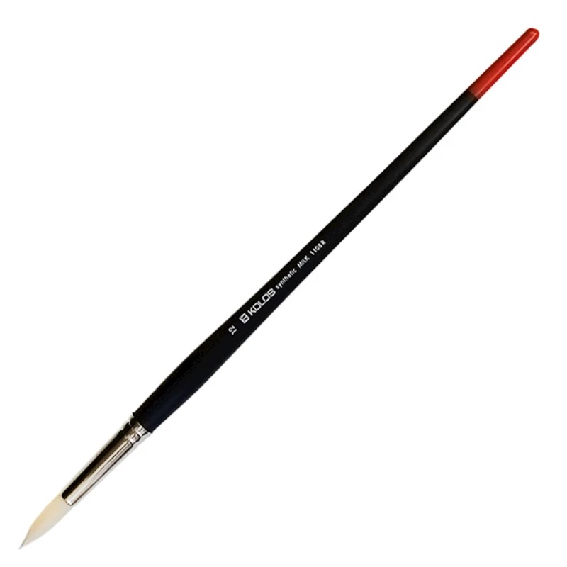 Кисть Kolos Milk 1108R, №12, круглая, синтетика Кисть Kolos Milk 1108R, №12, круглая, синтетика