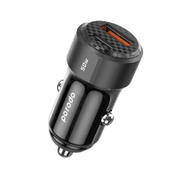 Автомобильное зарядное устройство Porodo 50W Dual Port Car Charger PD 20W QC 30W Автомобильное зарядное устройство Porodo 50W Dual Port Car Charger PD 20W QC 30W