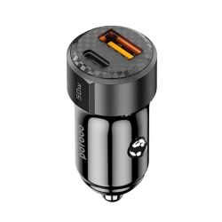 Автомобильное зарядное устройство Porodo 50W Dual Port Car Charger PD 20W QC 30W Автомобильное зарядное устройство Porodo 50W Dual Port Car Charger PD 20W QC 30W