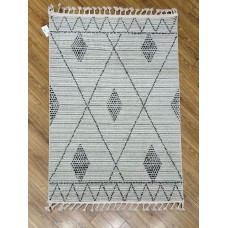 Xalça Natural halı Nordic NDC04CB, 120x170 sm, polyester, boz/qara