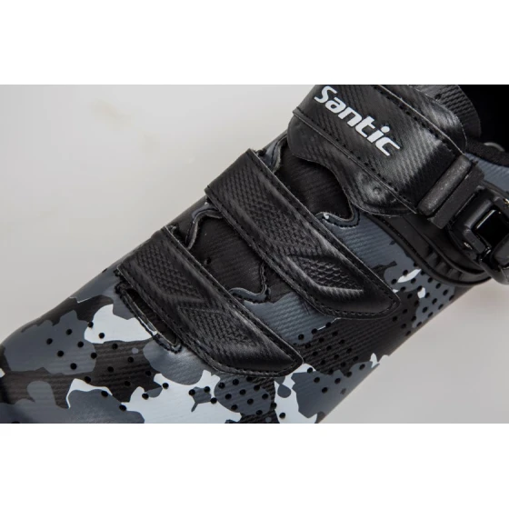 Велотуфли Santic, размер 44, черный/серый Велотуфли Santic, размер 44, черный/серый