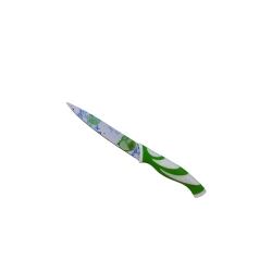 Bıçaq meyvə dekorlu, yaşıl, 22 sm