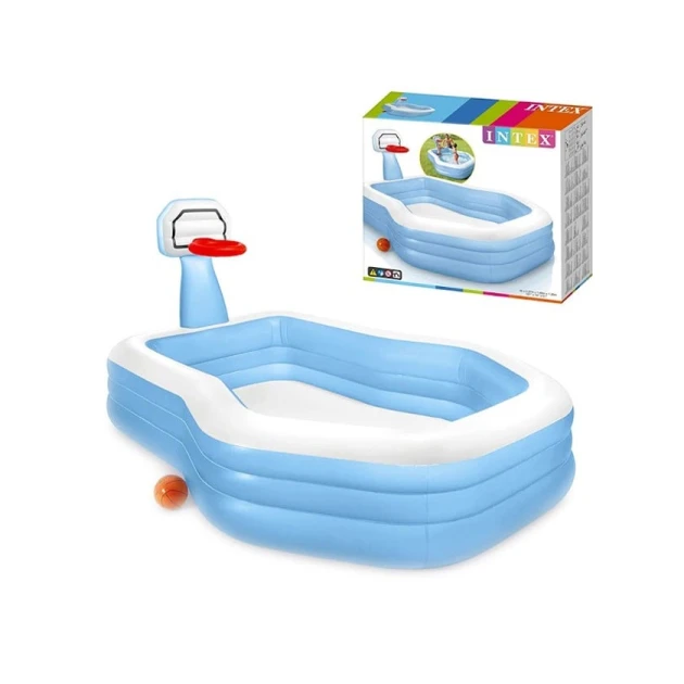 Надувной бассейн Intex H57225588183, 257x188x130 см, 682 л, голубой