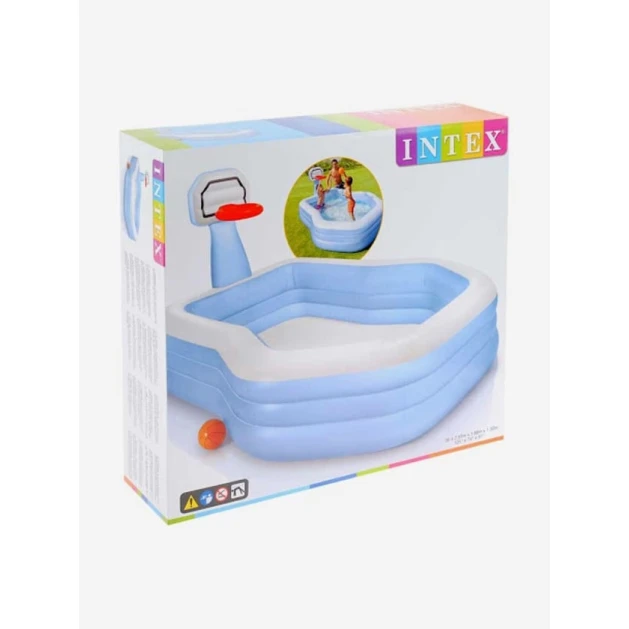 Надувной бассейн Intex H57225588183, 257x188x130 см, 682 л, голубой