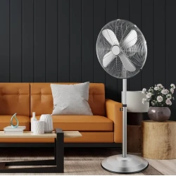 Бесшумный вентилятор NK99 Retro из хром-никеля 40 см, 55 Вт Бесшумный вентилятор NK99 Retro из хром-никеля 40 см, 55 Вт