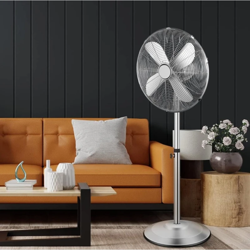 Бесшумный вентилятор NK99 Retro из хром-никеля 40 см, 55 Вт Бесшумный вентилятор NK99 Retro из хром-никеля 40 см, 55 Вт