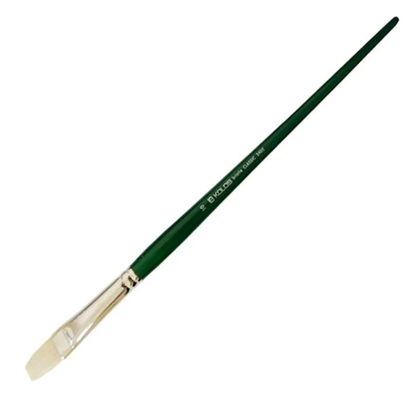 Fırça Kolos Classic 2402F, №10, düz, tüklü