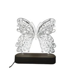 3D-gecə lampası tbq01, 20x14 sm, qırmızı 3D-gecə lampası tbq01, 20x14 sm, qırmızı