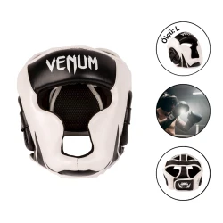 Шлем боксерский Venum 1440, белый/черный, размер L