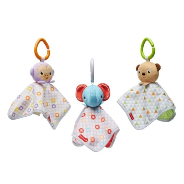 Мягкая игрушка на кроватку Fisher-Price Peek-a-Boo Plush, двусторонняя, товар в ассортименте