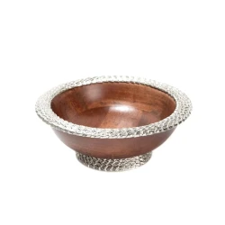 Чаша Hom-me Lignum 105369, коричневый, 25x5 см