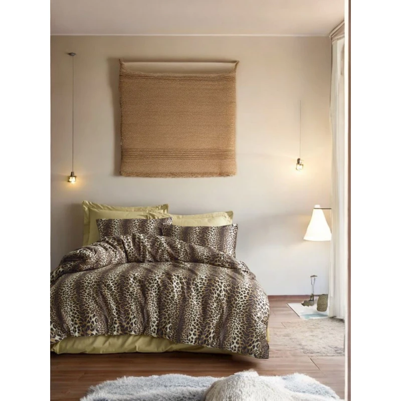 Комплект постельного белья Luxe Cotton Lu-xe-000201, пододеяльник 200х220 см, простыня 220х240 см, наволочки 2 шт x 50x70 см, двуспальный, хлопок, разноцветный