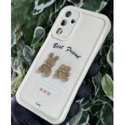 Telefon üçün çexol Tecno spark go 2024, Infinix Smart 8, silikon, bej