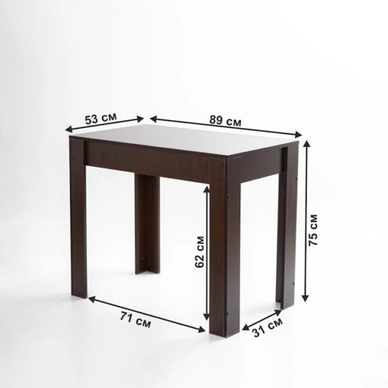 Masa, LDSP, 75х53х89 sm, qəhvəyi