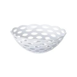 Meyvə qabı SPB_6324, dairəvi, 33x33x13 sm, ağ