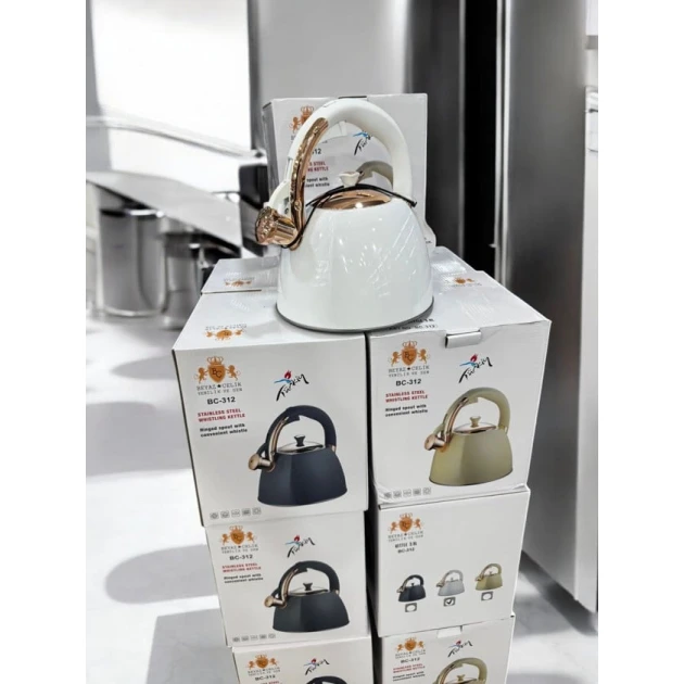 Чайник Gallery Home GH-000015, белый, 4300 мл